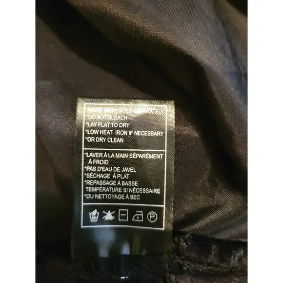 BB Dakota By Steve Madden Women’s Chiffon Midi Dress Black Ditsy Floral Medium - Picture 9 of 10